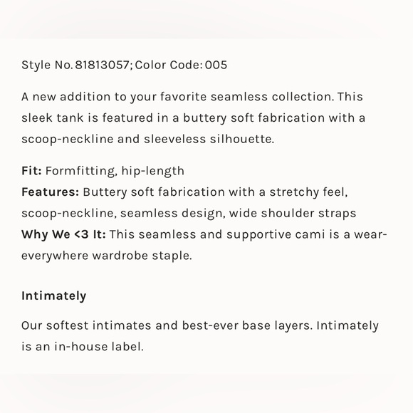 Free People Clean Lines Muscle Cami - Picture 6 of 6